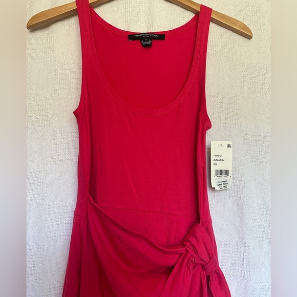 French Connection Vibrant Pink Wrapped Dress - Picture 6 of 9